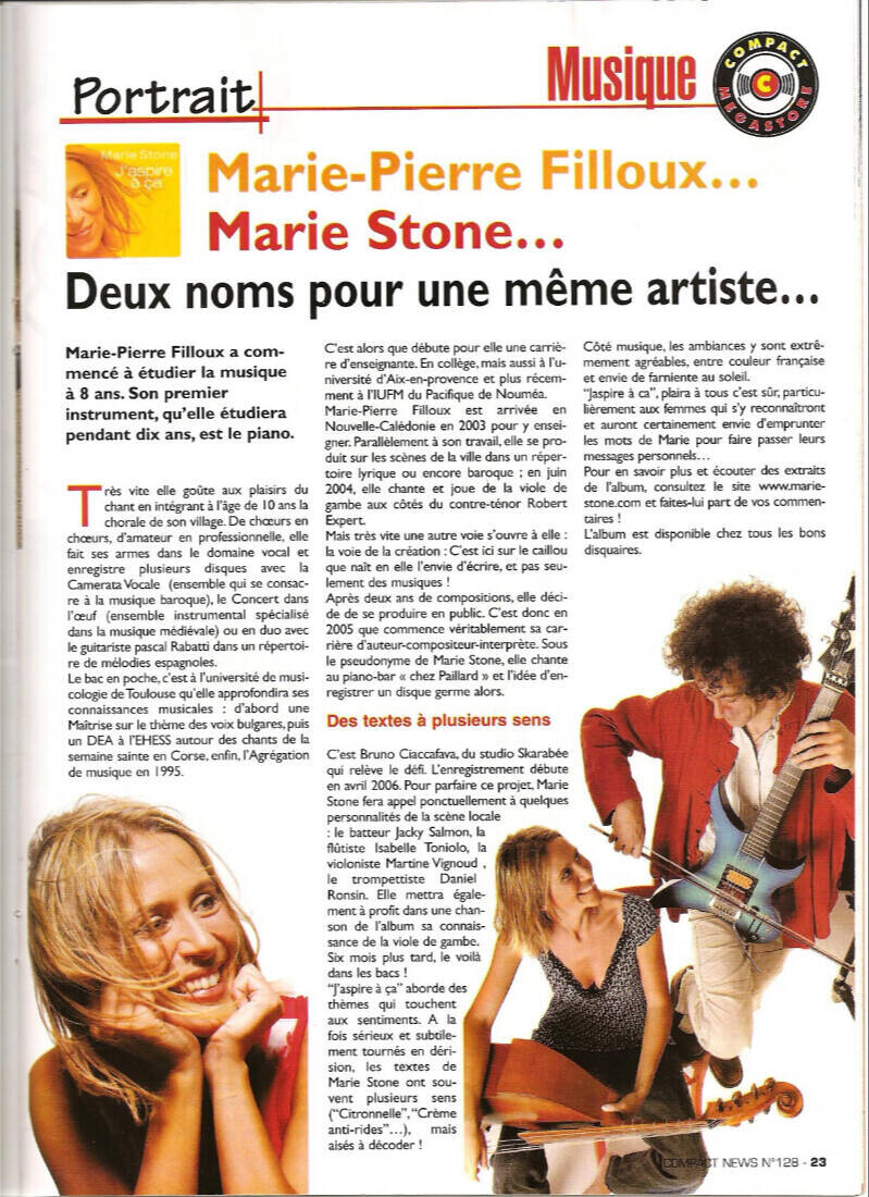 Article dans le journal Compact News - 2006